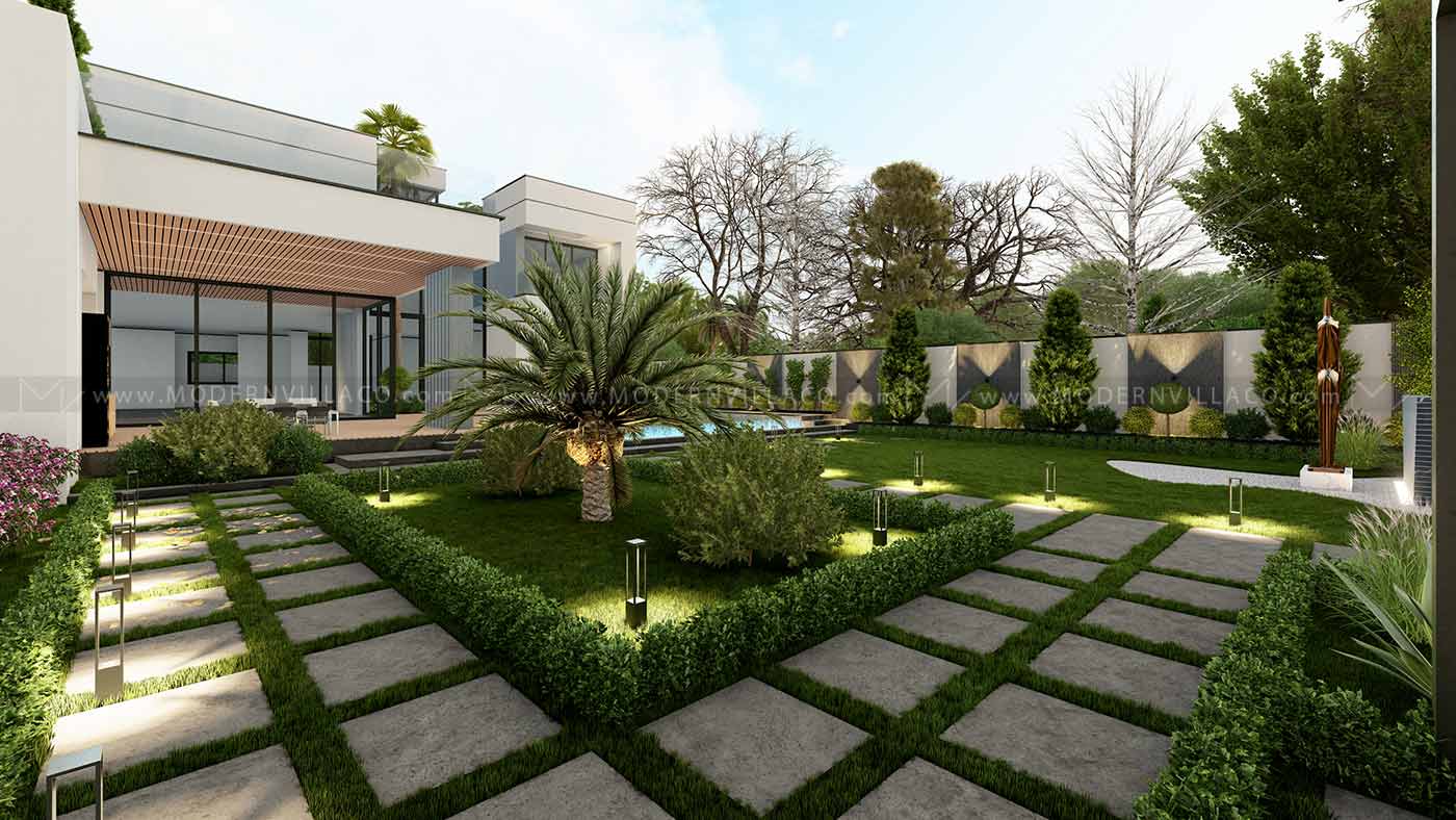 Villa garden design | MODERN VILLA
